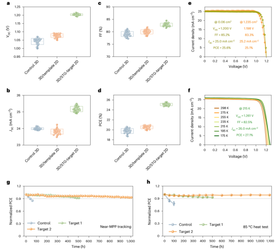 钙钛矿太阳能电池的光伏性能