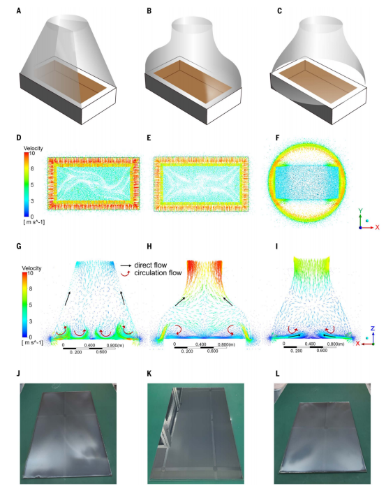 三种不同层流干燥器结构的仿真优化与实验结果